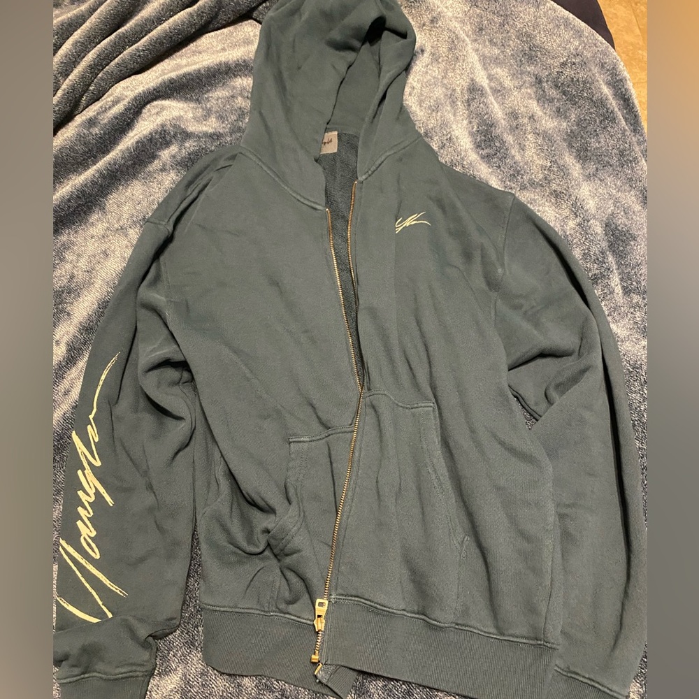 Youngla Emblem Zip Up Hoodie